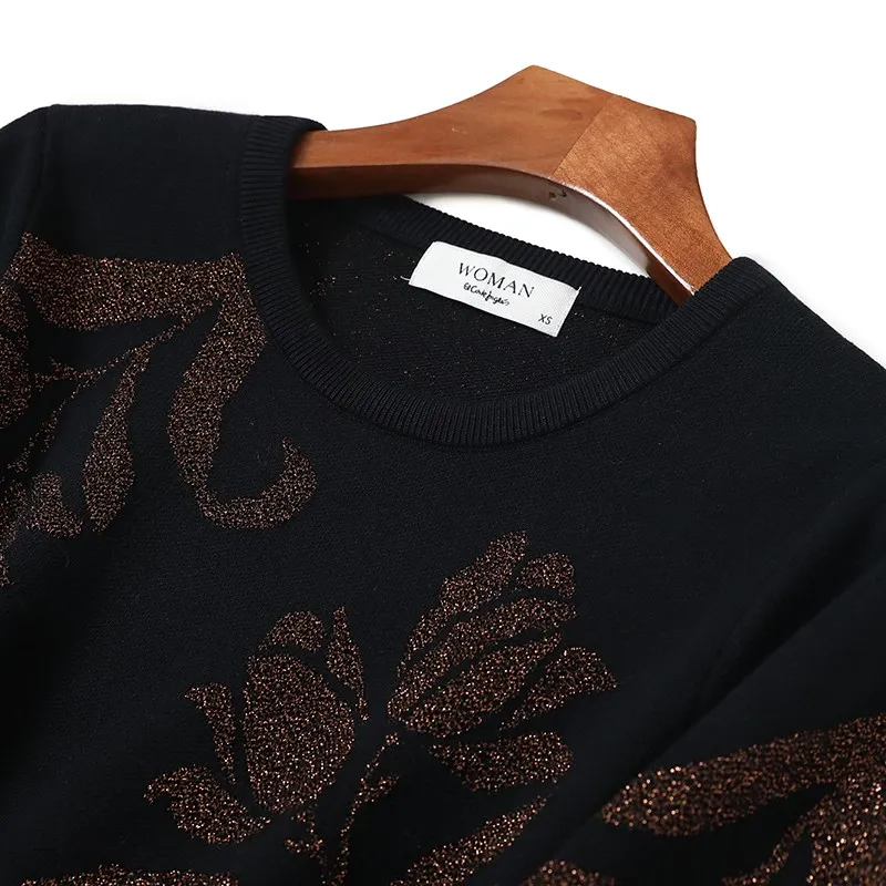 Women's Dressy Black Sweater-2